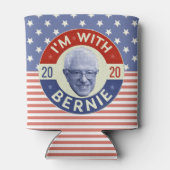 Bernie Sanders President 2020 Democraat Foto Retro Blikjeskoeler (Achterkant)