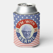 Bernie Sanders President 2020 Democraat Foto Retro Blikjeskoeler (Blikje Achterkant)