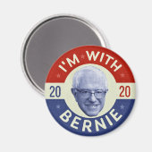 Bernie Sanders President 2020 Democraat Foto Retro Magneet (Voorkant / Achterkant)