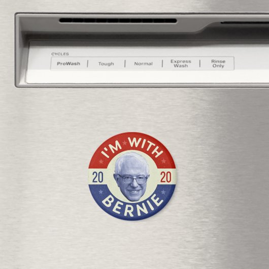 Bernie Sanders President 2020 Democraat Foto Retro Magneet (Insitu (Vaatwasser))