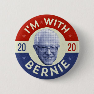 Bernie Sanders President 2020 Democraat Foto Retro Ronde Button 5,7 Cm