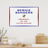 Bernie Sanders President USA V2 Poster (Keuken)