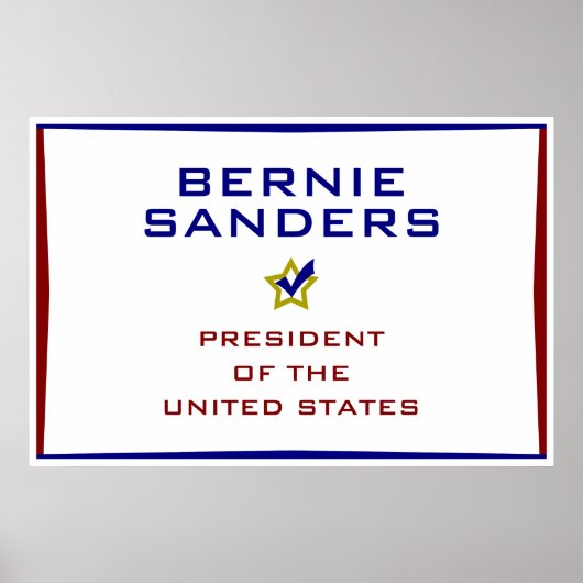 Bernie Sanders President USA V2 Poster (Voorkant)