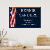 Bernie Sanders President V3 Poster (Keuken)