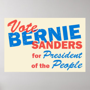 Bernie Sanders President van het Volk V5 Poster