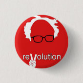 Bernie Sanders Revolutie 2016 Ronde Button 3,2 Cm (Voorkant)