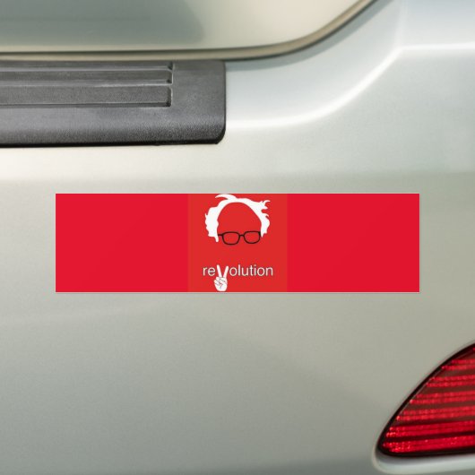 Bernie Sanders Revolution Bumpersticker (Op auto)