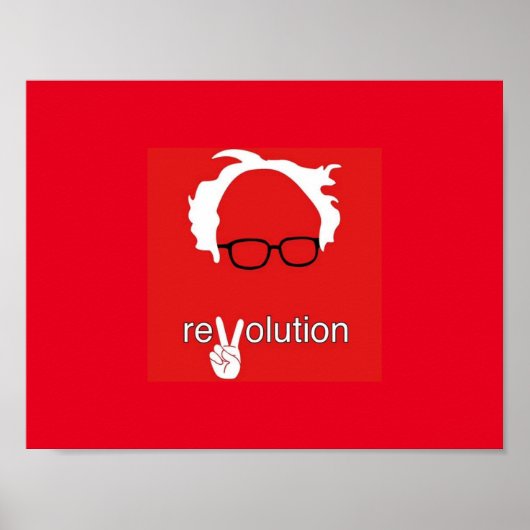 Bernie Sanders Revolution Poster (Voorkant)