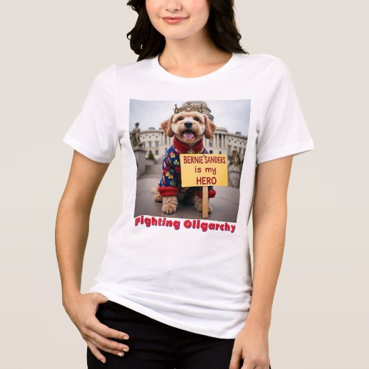 Bernie Sanders Rocks Tri-Blend Shirt (Voorkant)