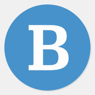 Bernie Sanders Ronde "B" Sticker