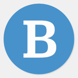 Bernie Sanders Ronde "B" Sticker