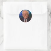 Bernie Sanders Ronde Sticker (Tas)