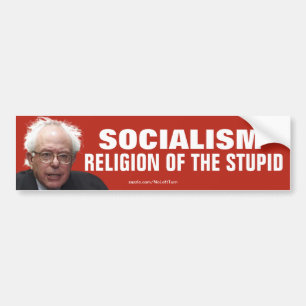 Bernie Sanders-socialisme godsdienst van de stomme Bumpersticker