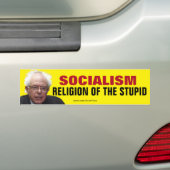 Bernie Sanders-socialisme godsdienst van de stomme Bumpersticker (Op auto)