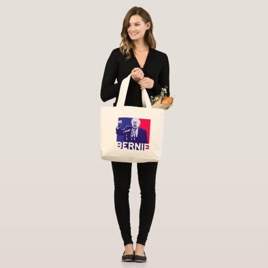 Bernie Sanders Speech Grote Tote Bag (Voorkant (model))