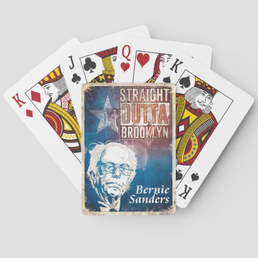 Bernie Sanders-spelkaarten Speelkaarten (Achterkant)