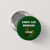 Bernie Sanders St. Patrick's Day Button (Voorkant /achterkant)