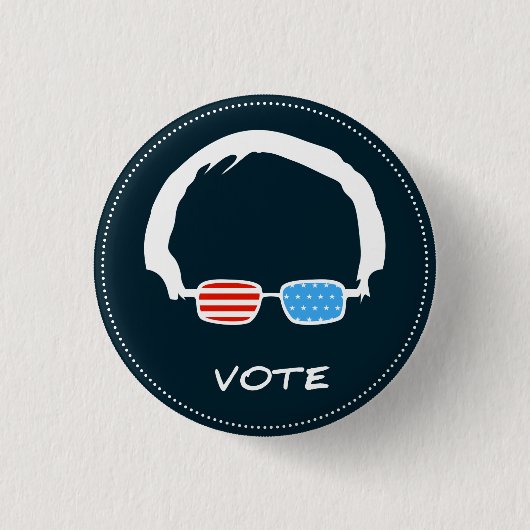 Bernie Sanders - Stemming! Ronde Button 3,2 Cm (Voorkant)
