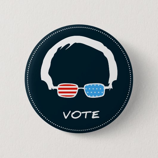Bernie Sanders - Stemming! Ronde Button 5,7 Cm (Voorkant)