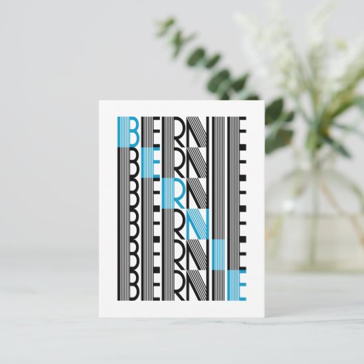 BERNIE sanders tekstueel Briefkaart (Staand voorkant)