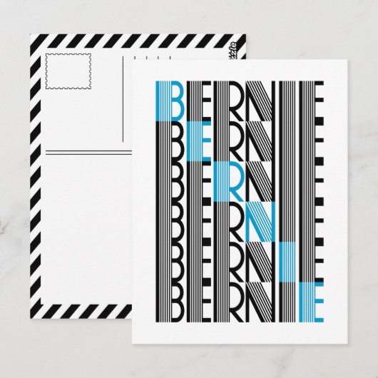 BERNIE sanders tekstueel Briefkaart (Voorkant / Achterkant)