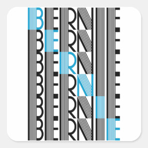BERNIE sanders tekstueel Vierkante Sticker