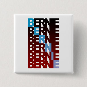 BERNIE sanders tekstueelBern Vierkante Button 5,1 Cm