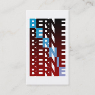 BERNIE sanders tekstueelBern Visitekaartje