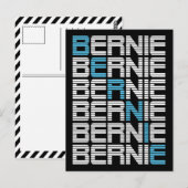 BERNIE sanders textStacks Briefkaart (Voorkant / Achterkant)