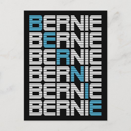 BERNIE sanders textStacks Briefkaart (Voorkant)