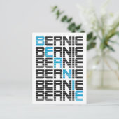 BERNIE sanders textStacks Briefkaart (Staand voorkant)