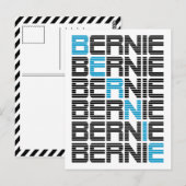 BERNIE sanders textStacks Briefkaart (Voorkant / Achterkant)