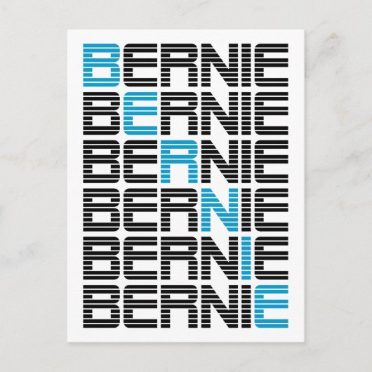 BERNIE sanders textStacks Briefkaart (Voorkant)