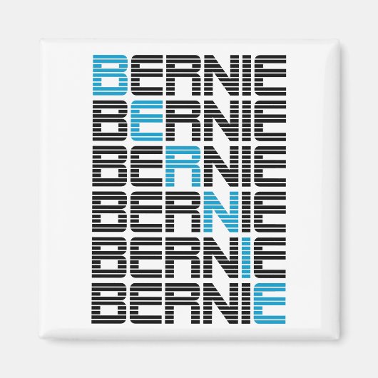 BERNIE sanders textStacks Magneet (Voorkant)
