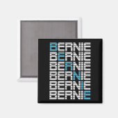 BERNIE sanders textStacks Magneet (Voorkant / Achterkant)