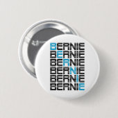 BERNIE sanders textStacks Ronde Button 5,7 Cm (Voorkant /achterkant)