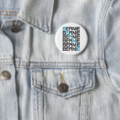 BERNIE sanders textStacks Ronde Button 5,7 Cm (In situ)