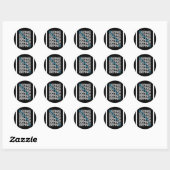 BERNIE sanders textStacks Ronde Sticker (Vel)