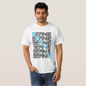 BERNIE sanders textStacks T-shirt (Voorkant volledig)