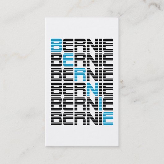 BERNIE sanders textStacks Visitekaartje (Voorkant)