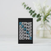 BERNIE sanders textStacks Visitekaartje (Staand voorkant)