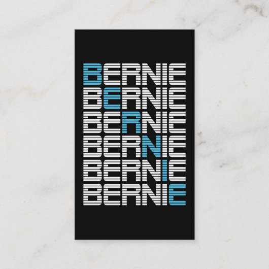 BERNIE sanders textStacks Visitekaartje (Voorkant)