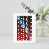 BERNIE sanders textualBern Briefkaart (Staand voorkant)