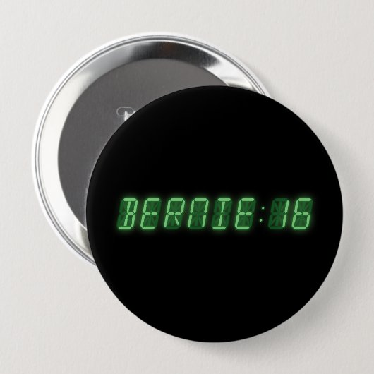Bernie Sanders Time Ronde Button 4,0 Cm (Voorkant /achterkant)