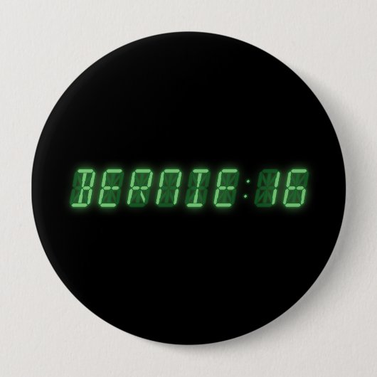Bernie Sanders Time Ronde Button 4,0 Cm (Voorkant)