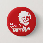Bernie Sanders Twenty Ronde Button 5,7 Cm (Voorkant)