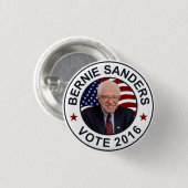 Bernie Sanders US Flag Ronde Button 3,2 Cm (Voorkant /achterkant)