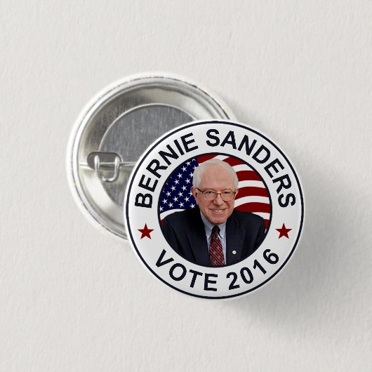 Bernie Sanders US Flag Ronde Button 3,2 Cm (Voorkant /achterkant)