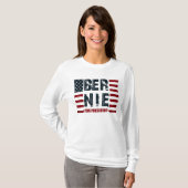Bernie Sanders US Flag T-shirt (Voorkant volledig)