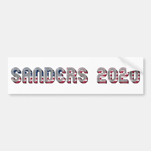 Bernie Sanders US Presidentiële kandidaat 2020 Bumpersticker (Voorkant)